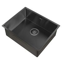 Кухонная мойка 54см ABBER Wasser Kreis AF2196MB черная матовая