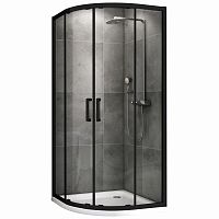 Душевой уголок 90х90 ABBER Schwarzer Diamant AG01090B