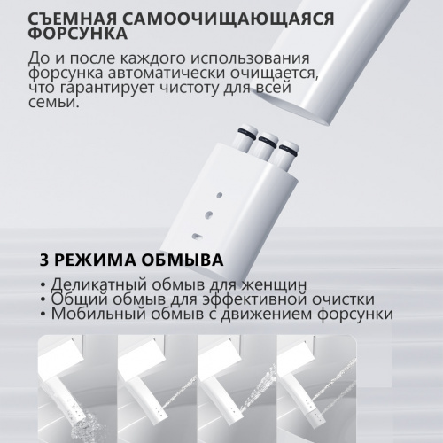 Электронный унитаз-биде   подвесной белый смыв импульсный ABBER Bequem AC1121S фото 4