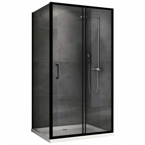 Душевой уголок 120х100 ABBER Schwarzer Diamant AG30120B5-S100B5