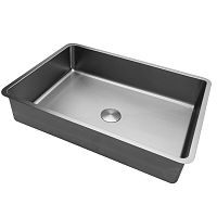 Раковина встраиваемая снизу 52х37см прямоугольная  сатин  ABBER Wasser Kreis AF2402SP