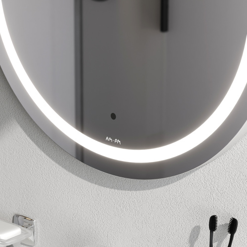 Универсальное зеркало с контурной LED-подсветкой, ИК- сенсором, круглое, 60 см AM.PM X-Joy M85AMOX0601WG фото 3