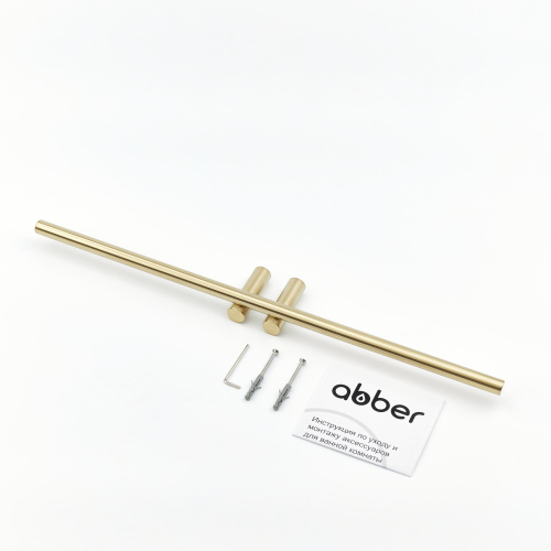 Полотенцедержатель двойной ABBER Osten 316 AA1855BG брашированное золото фото 8