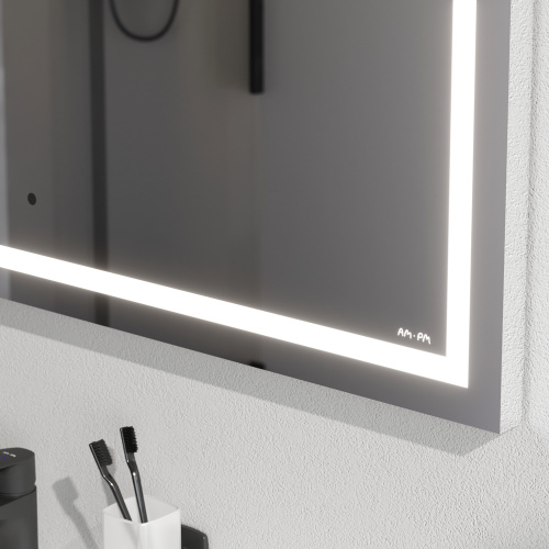 Универсальное зеркало настенное с контурной LED-подсветкой, 100 см AM.PM Gem M91AMOX1001WG фото 5