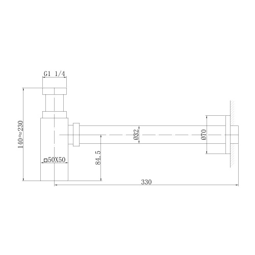 Сифон для раковины ABBER AF0031W белый матовый фото 2