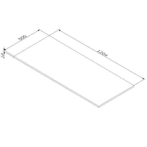 Столешница 120 см, дуб крафт AM.PM Func M8FST1200OF фото 3