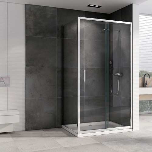 Душевой уголок 100х70 ABBER Schwarzer Diamant AG301005-S705 фото 3