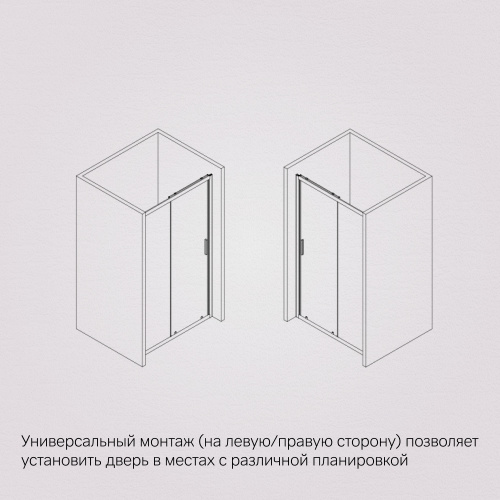 Дверь душевая в нишу AM.PM Gem W90G-100-1-195MG фото 9