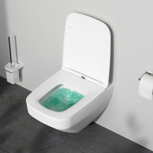 Унитаз подвесной FlashClean с сиденьем микролифт, матовый AM.PM Inspire V2.0 C50A1700MWSC фото 3