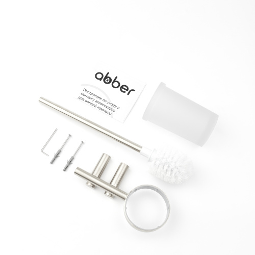Щетка для туалета ABBER Osten 316 AA1832BST брашированная сталь фото 9