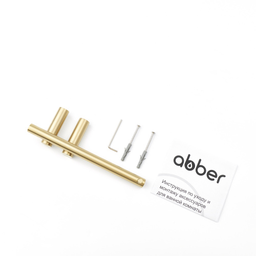 Бумагодержатель ABBER Osten 316 AA1831BG брашированное золото фото 3