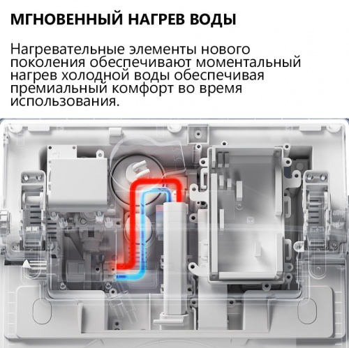 Электронный унитаз-биде   подвесной белый смыв импульсный ABBER Bequem AC1121S фото 23