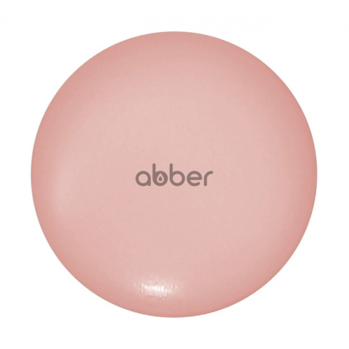 Накладка на слив для раковины ABBER AC0014MP розовая матовая, керамика