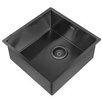 Кухонная мойка 44см ABBER Wasser Kreis AF2195MB черная матовая